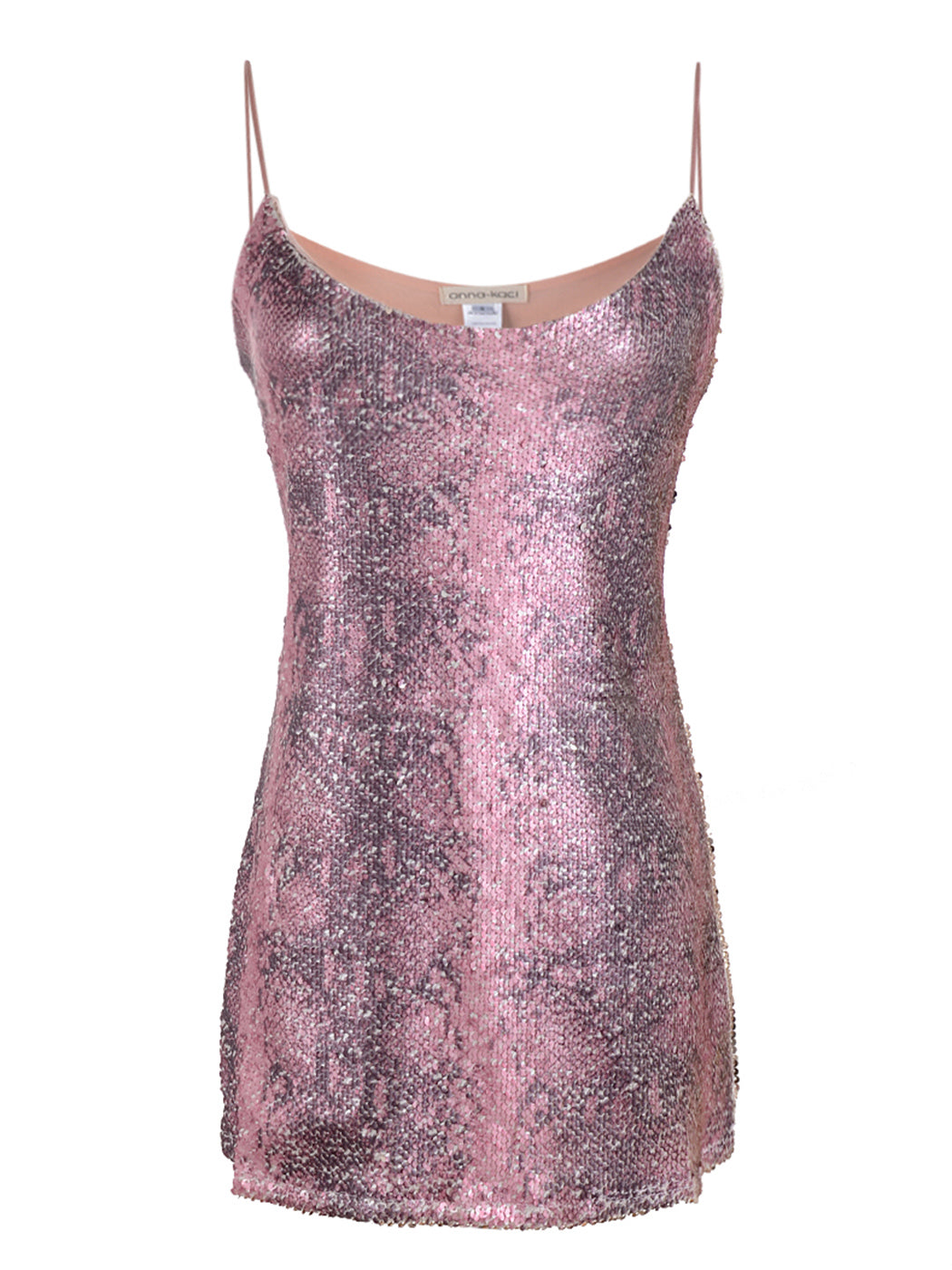 Camisola con estampado de serpiente y lentejuelas mate