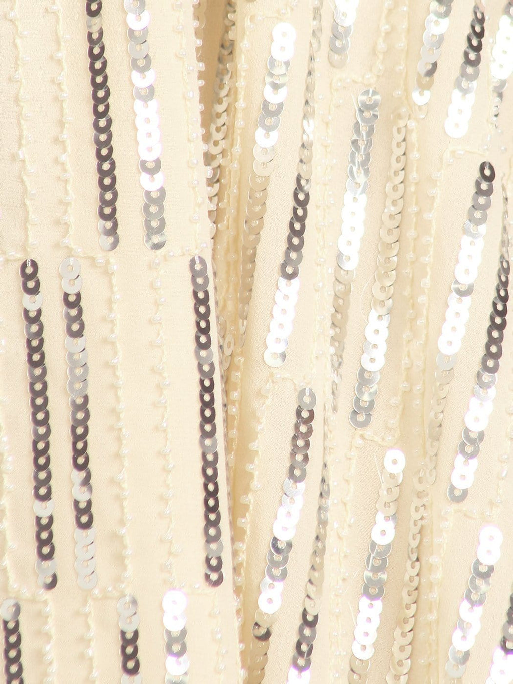 Boatneck Sequin Open Back A-line Dress