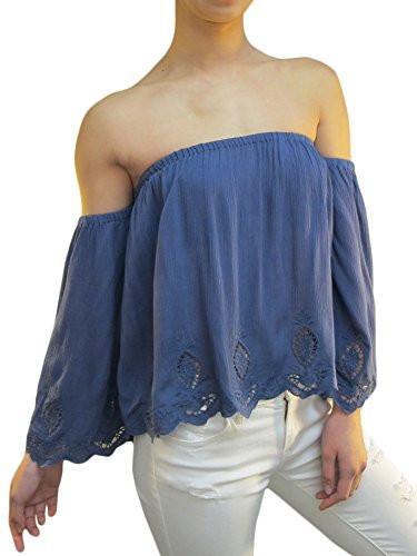 Top bordado con hombros descubiertos de Free Spirit