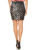 Minifalda tubo elástica con lentejuelas brillantes y elegante para mujer de Anna-Kaci Vegas Night Out