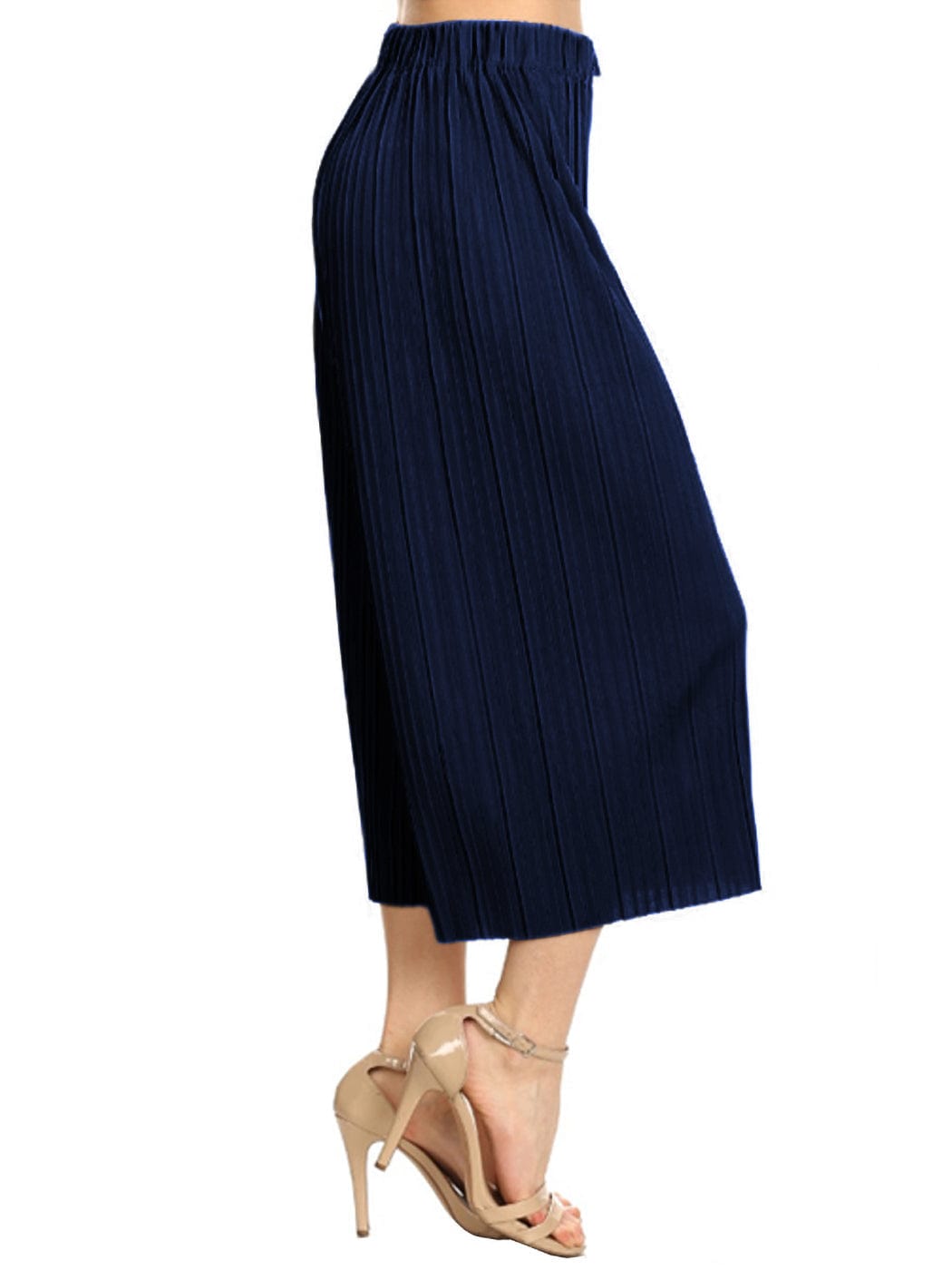 Wide Leg Pants Pleated Cropped Palazzo Lounge Pants