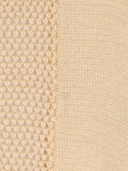 Casual Mesh Front Panel Cardi