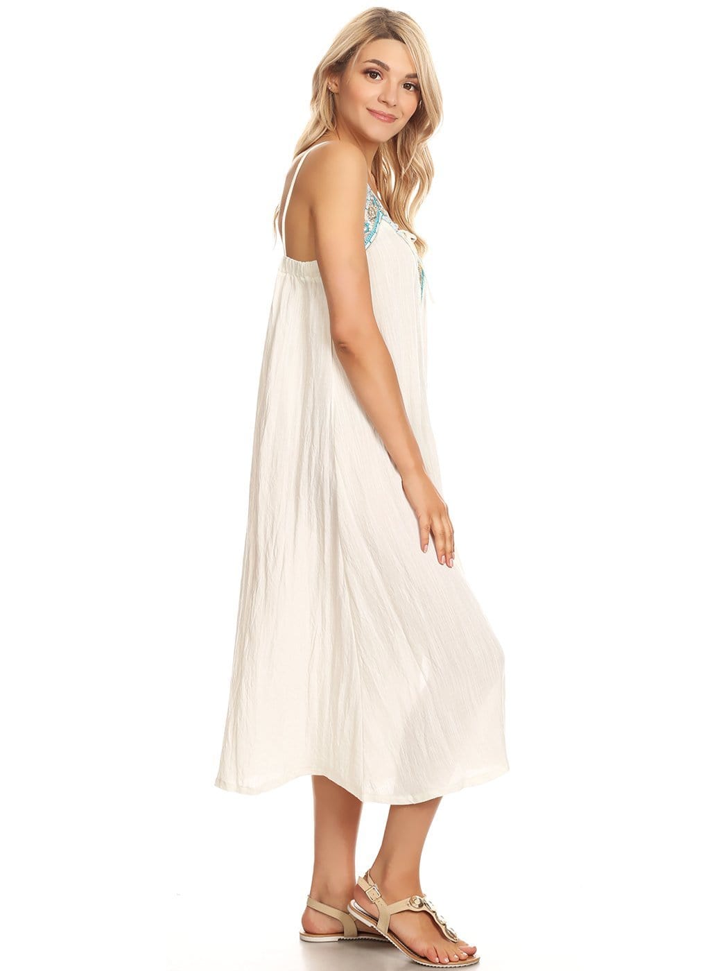 Traje de baño largo estilo bohemio estilo caftán informal Anna-Kaci