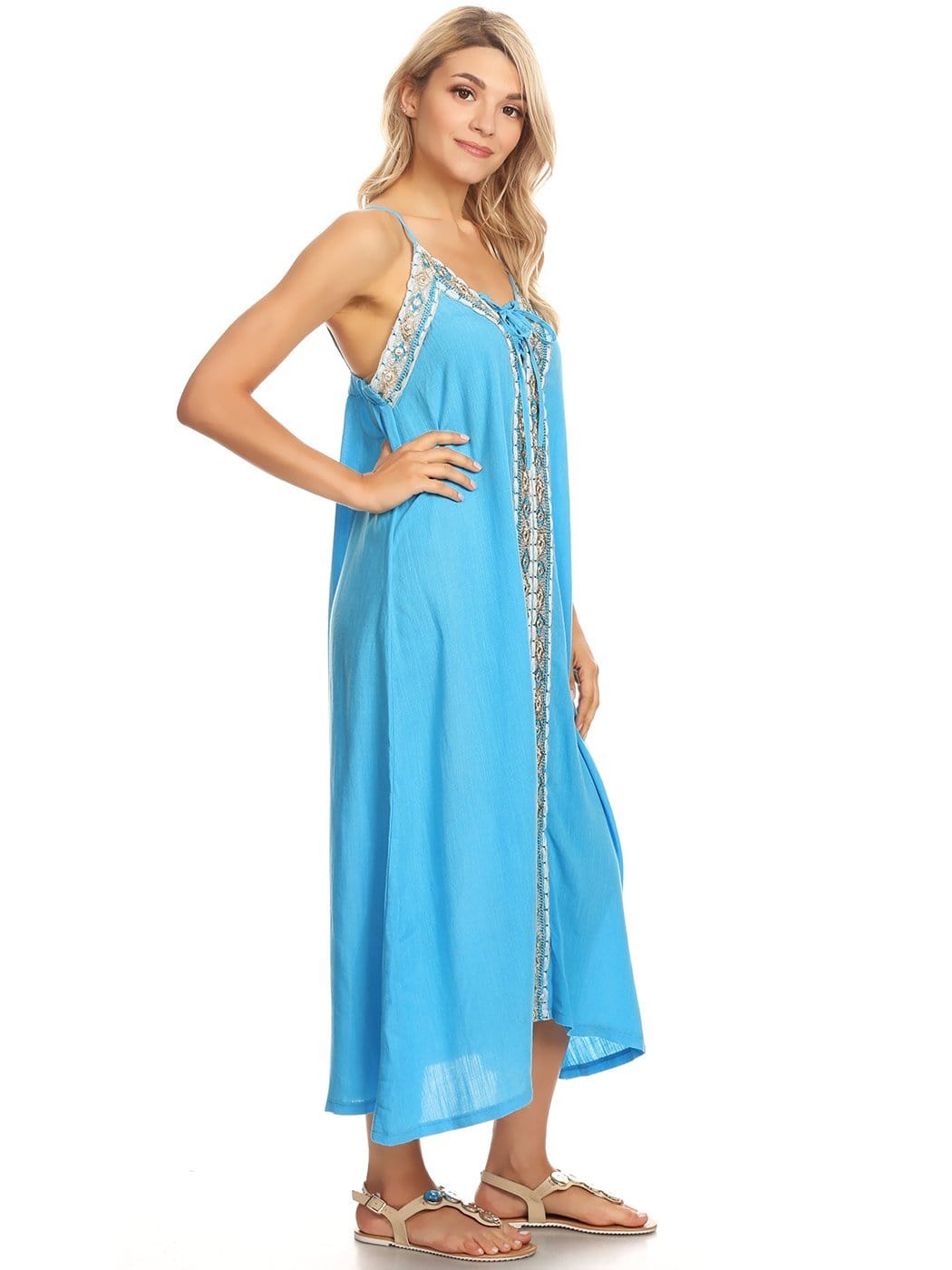 Traje de baño largo estilo bohemio estilo caftán informal Anna-Kaci