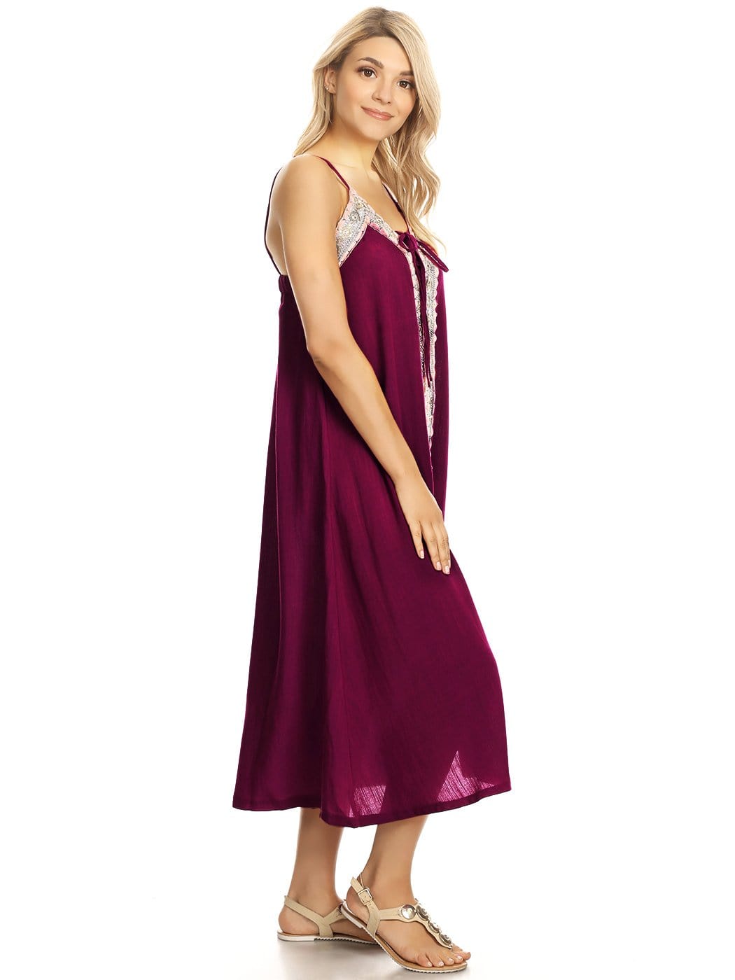 Traje de baño largo estilo bohemio estilo caftán informal Anna-Kaci
