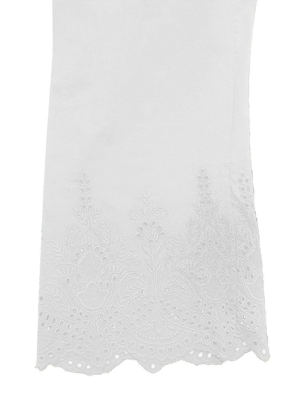 Anna-Kaci Womens Elastic Waist Loose Fit Casual Cotton Straight Leg Lounge Pants, White, Small