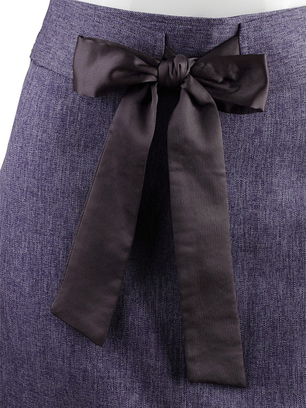 Chambray High-Waist Pencil Skirt