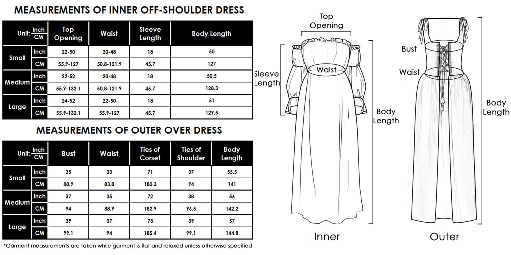 Vestido medieval irlandés con hombros descubiertos para mujer de Anna-Kaci