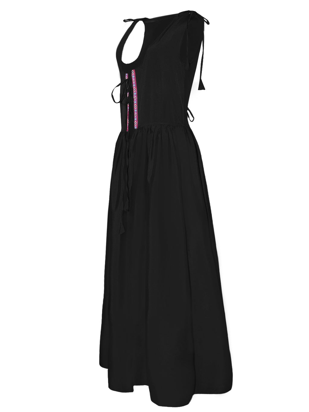 Vestido medieval irlandés con hombros descubiertos para mujer de Anna-Kaci