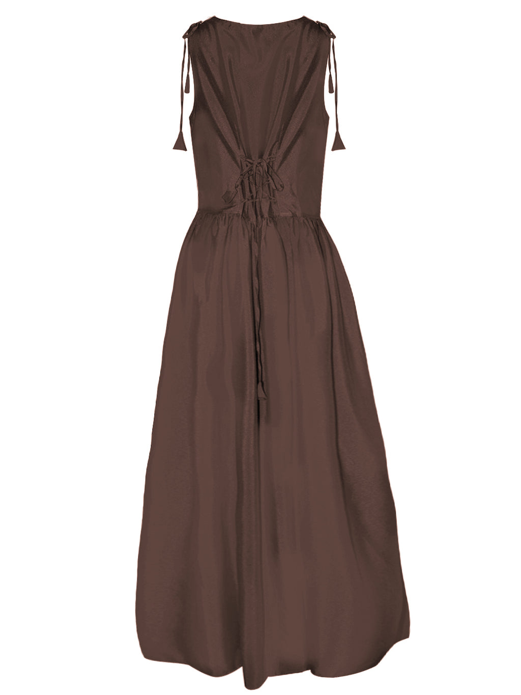 Vestido medieval irlandés con hombros descubiertos para mujer de Anna-Kaci
