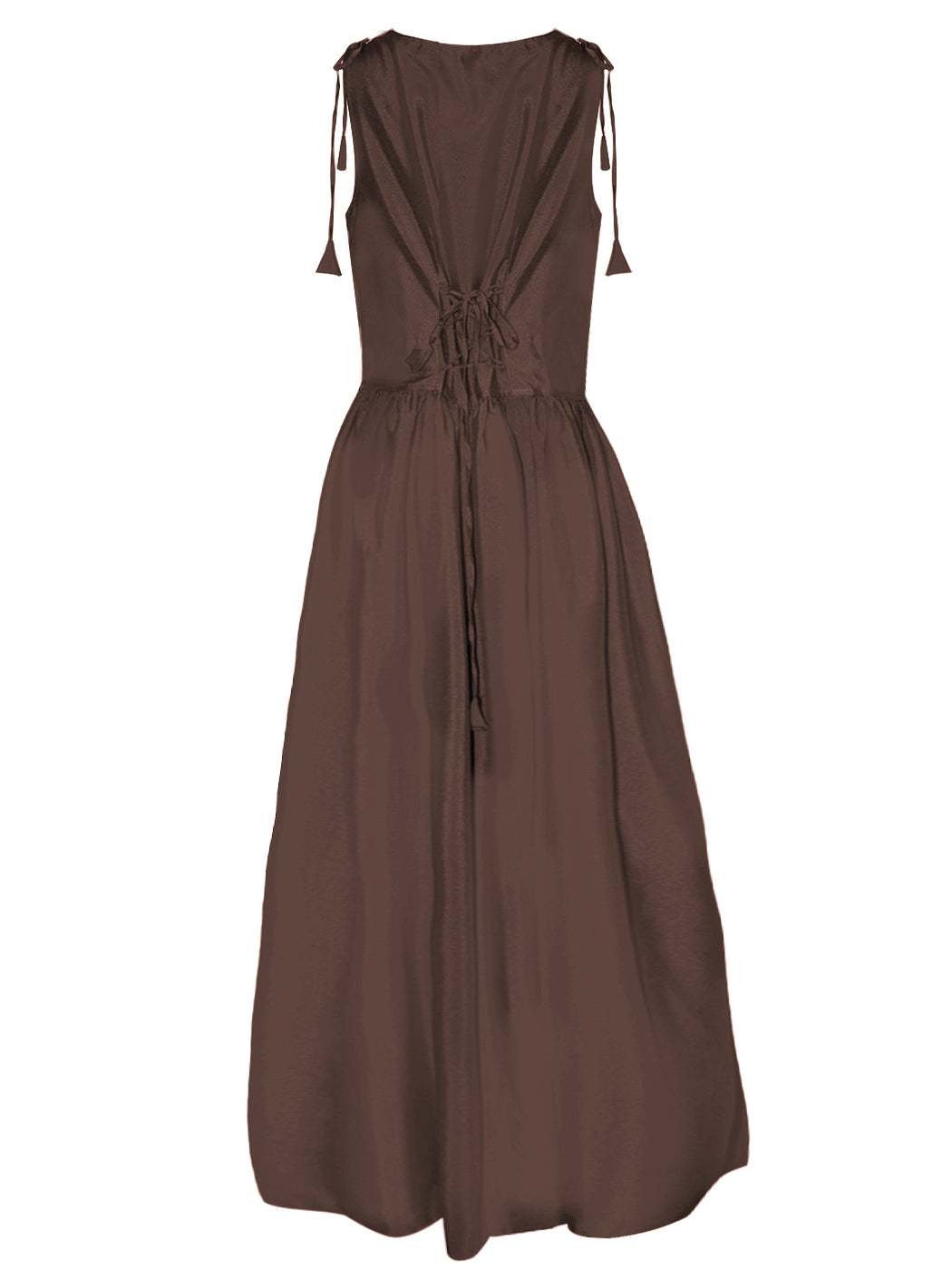Vestido medieval irlandés con hombros descubiertos para mujer de Anna-Kaci