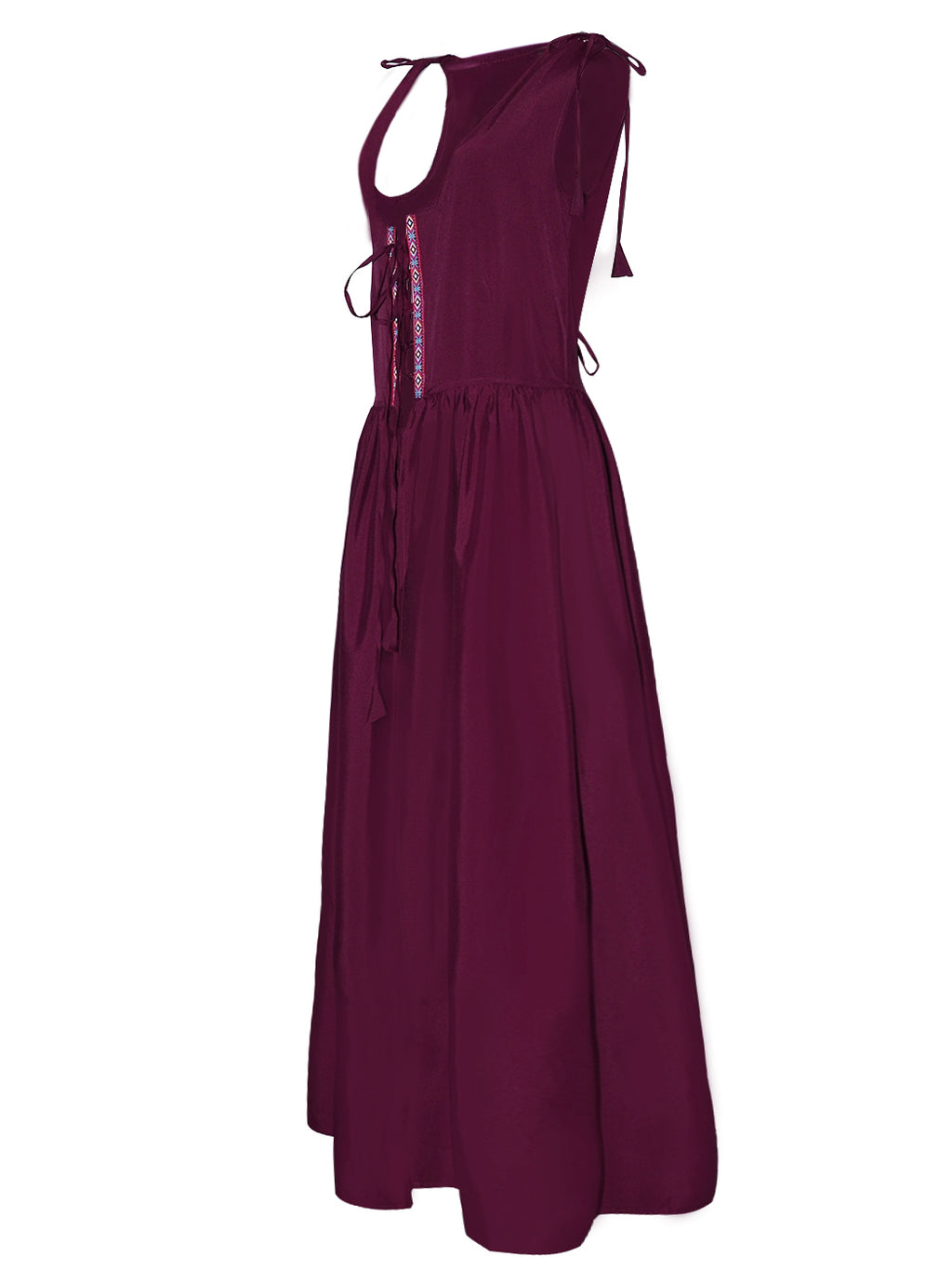 Vestido medieval irlandés con hombros descubiertos para mujer de Anna-Kaci