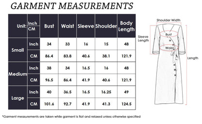 Button Front Belt-Tie Sleeve Dress