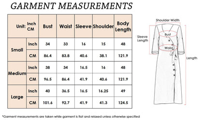 Button Front Belt-Tie Sleeve Dress