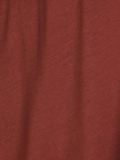 Button Down V-Neck Ruffle Tunic Dress