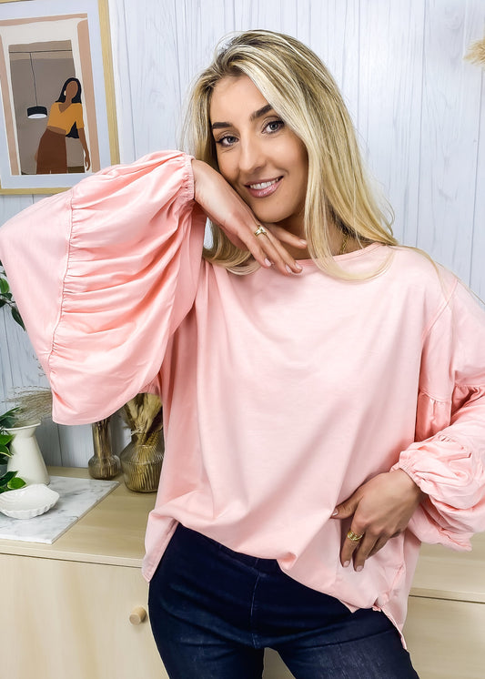 Blusa informal y cómoda de manga larga
