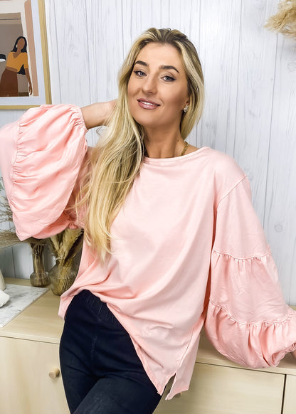 Blusa informal y cómoda de manga larga