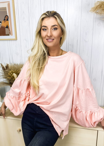 Blusa informal y cómoda de manga larga