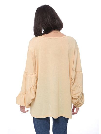 Blusa informal y cómoda de manga larga