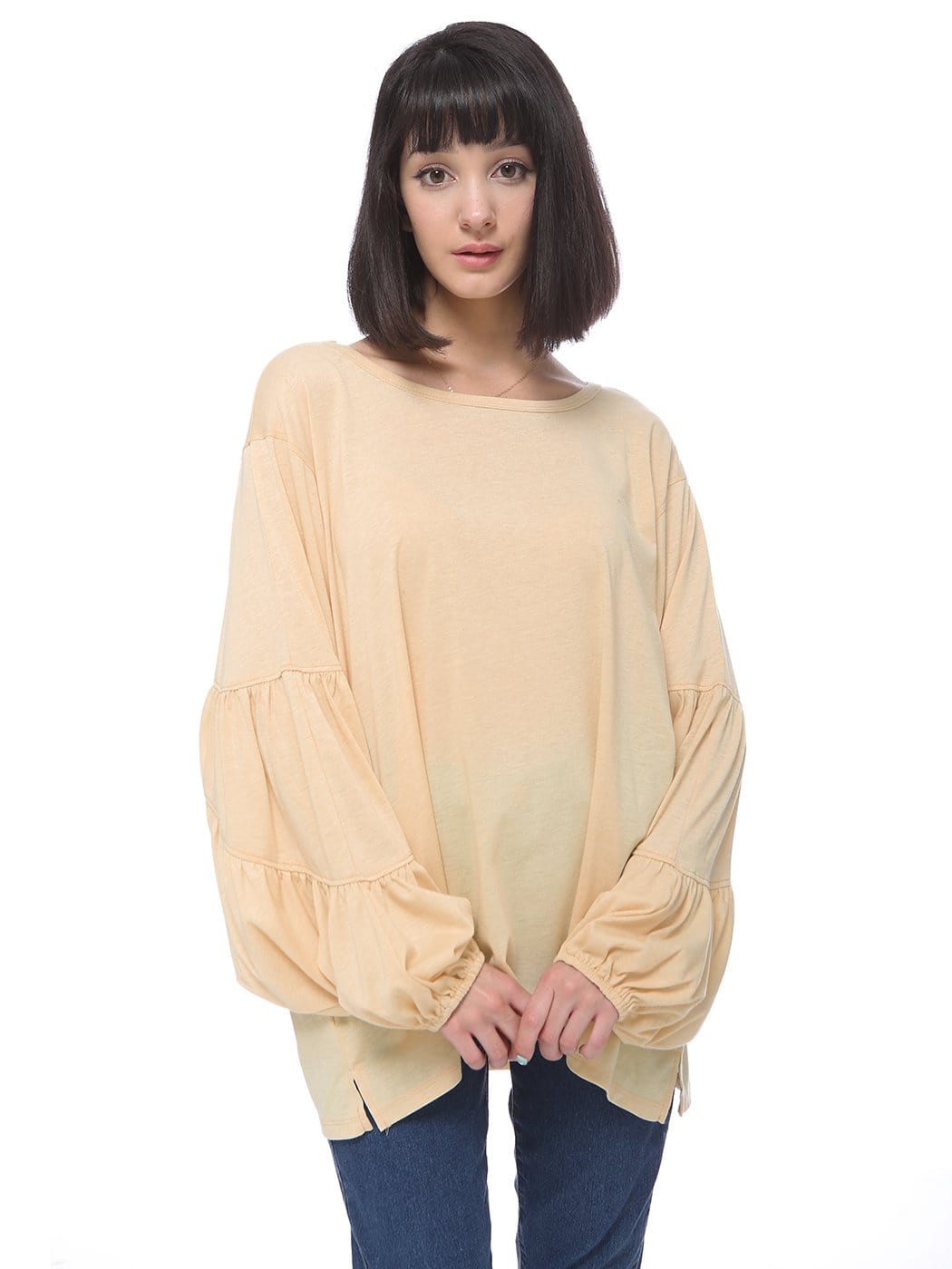 Blusa informal y cómoda de manga larga