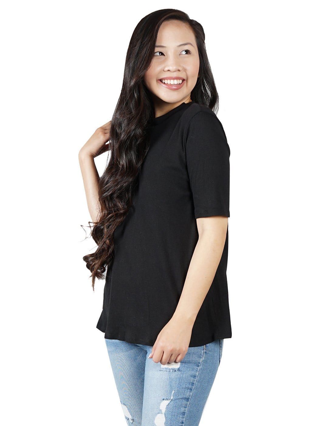 Camiseta básica informal de manga corta