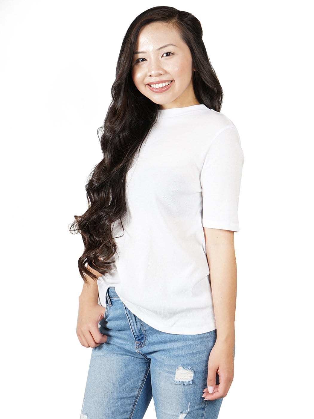 Camiseta básica informal de manga corta