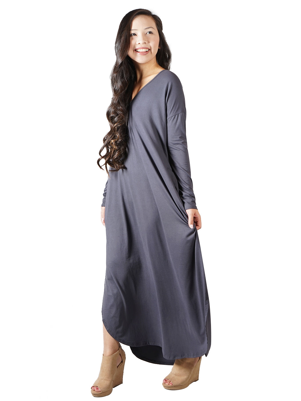 Long Sleeve Casual Maxi Dress