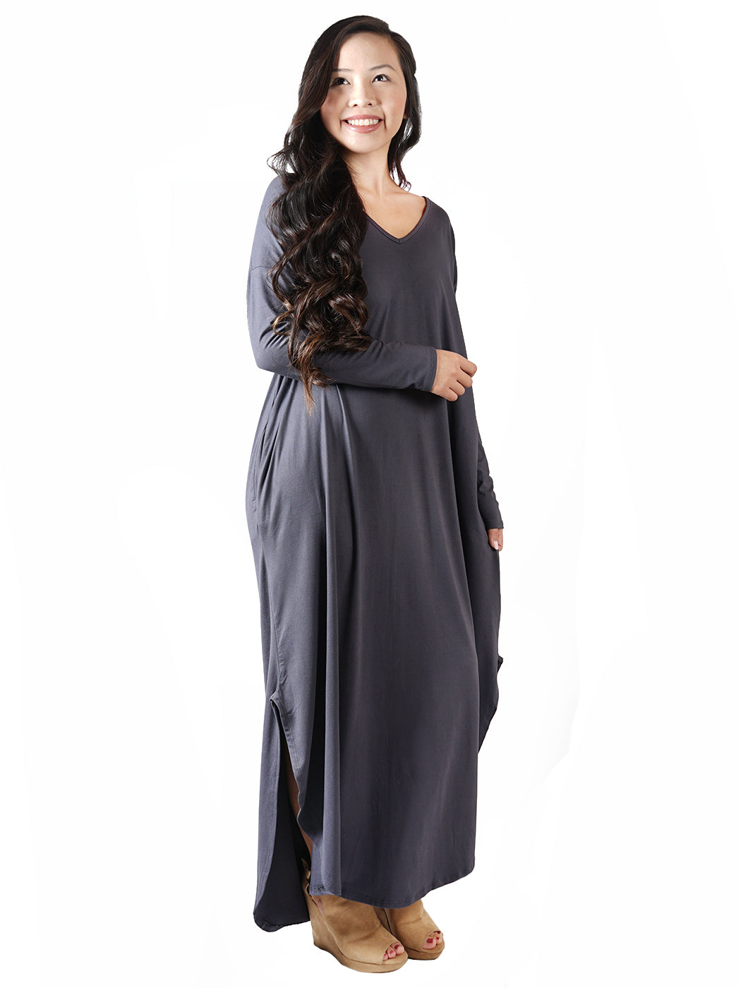 Long Sleeve Casual Maxi Dress
