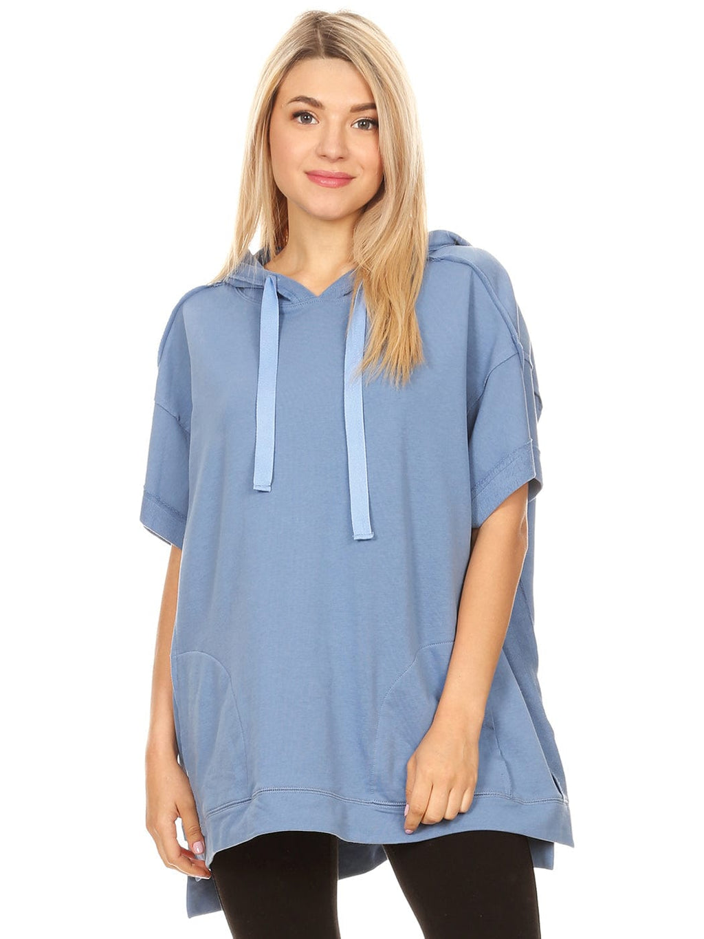 Sudadera con capucha de manga corta para novio