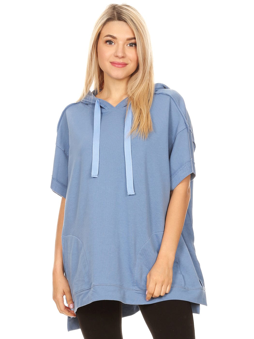 Sudadera con capucha de manga corta para novio