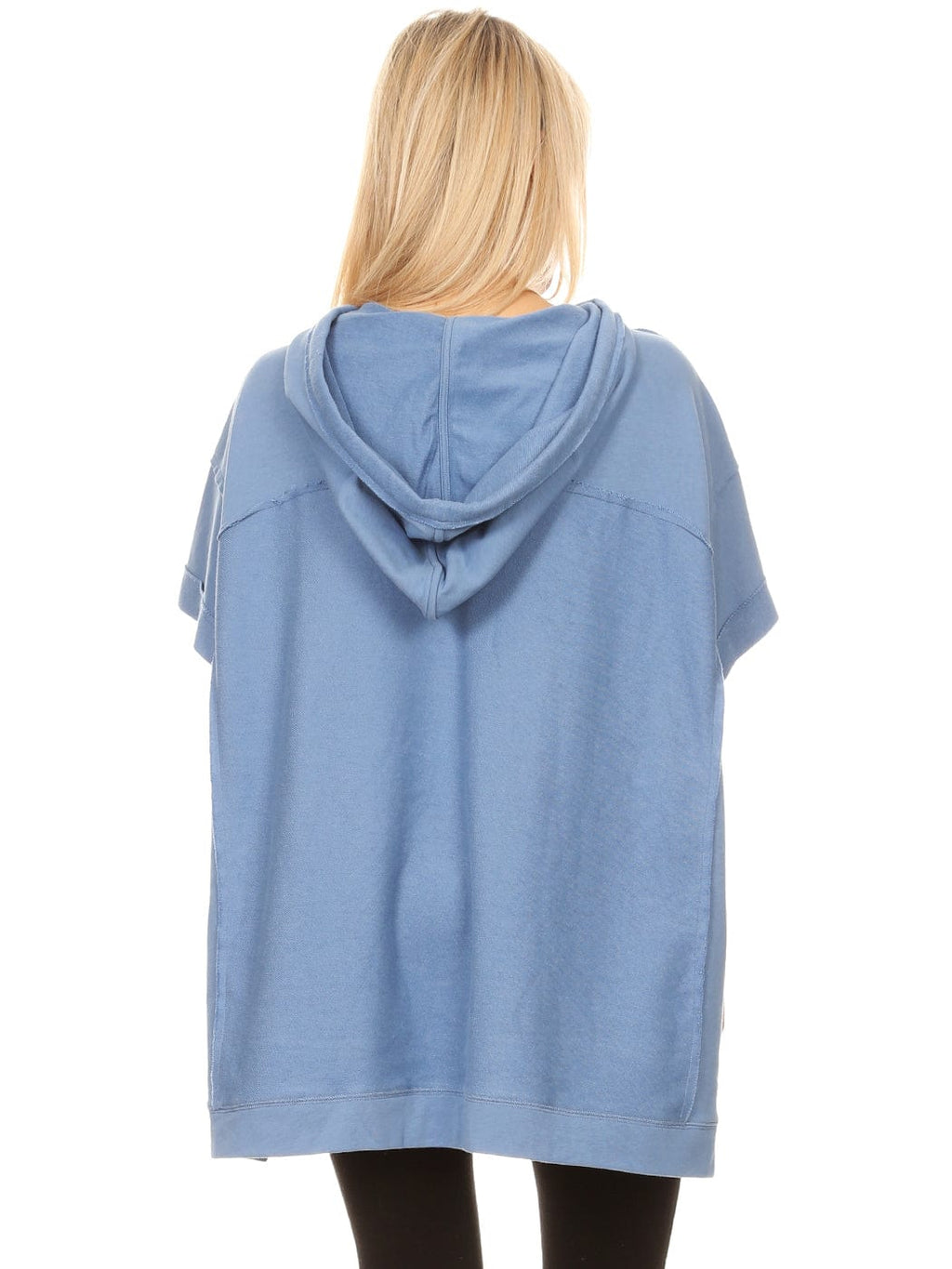 Sudadera con capucha de manga corta para novio