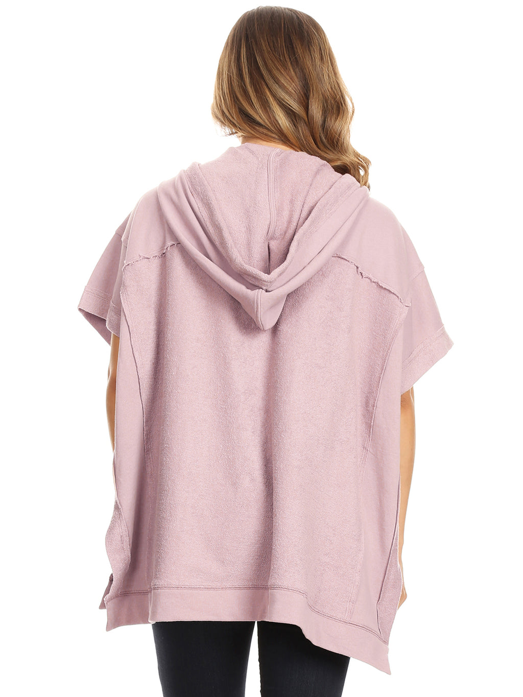 Sudadera con capucha de manga corta para novio