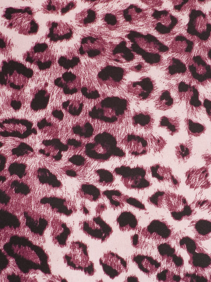 Leopard Print Long-Sleeve T-Shirt