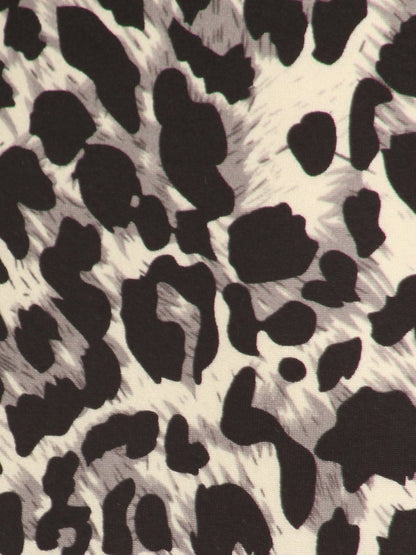 Camiseta sin mangas con cuello en V y estampado de leopardo