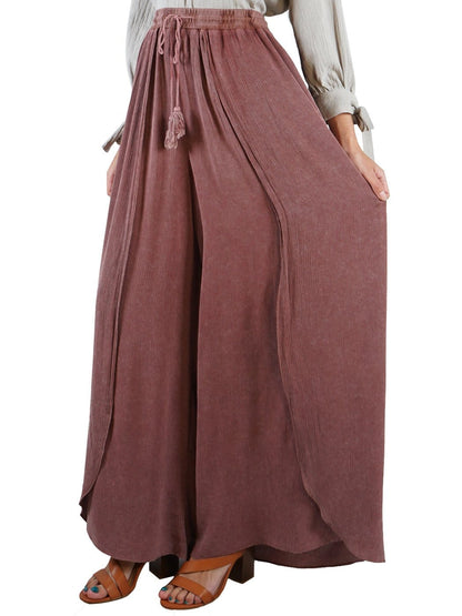 Pantalón Palazzo de talle alto para el día a día en verano