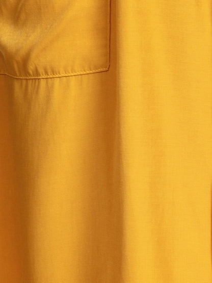 Long-Sleeve Button Down Swing Dress