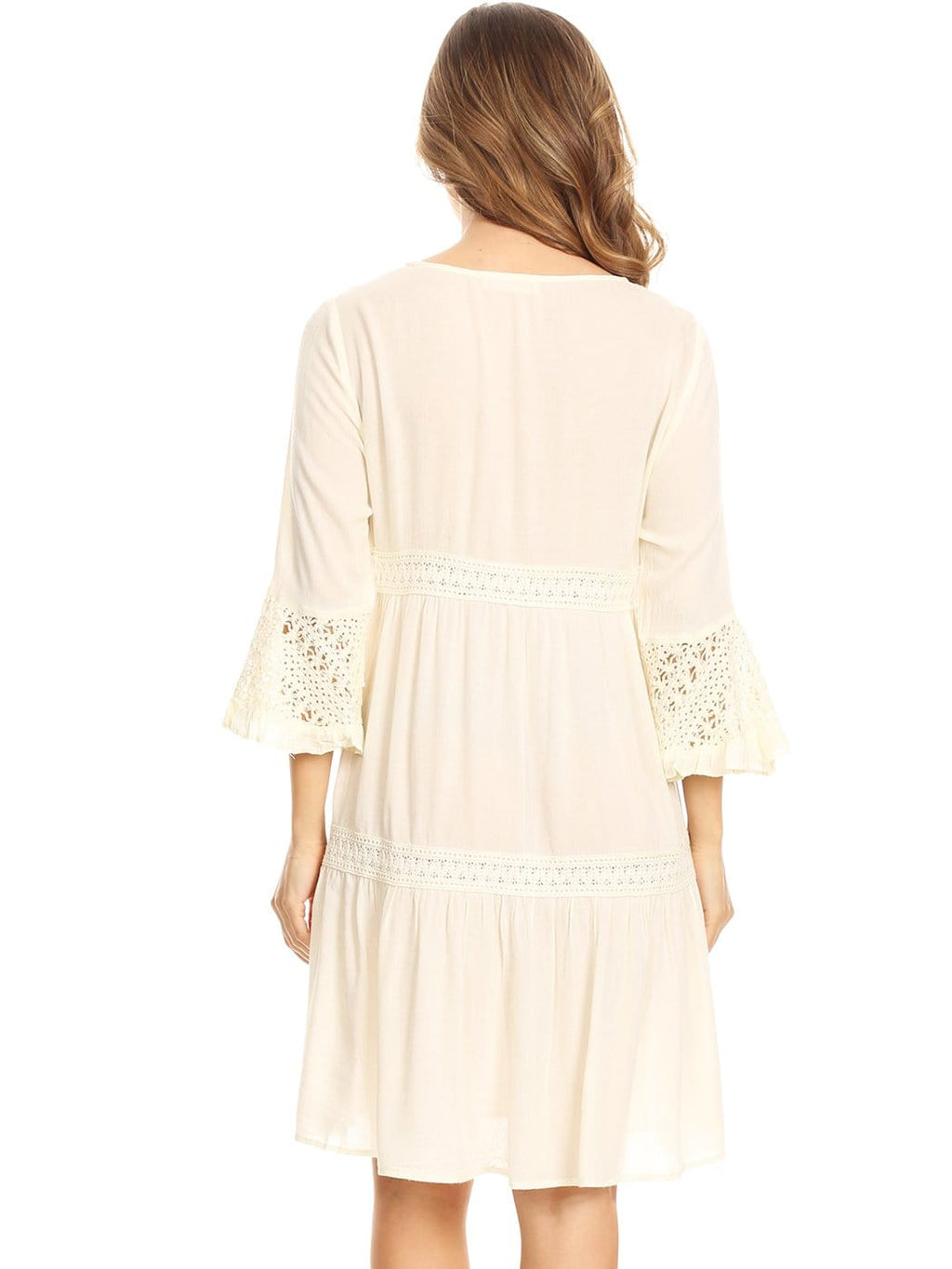 Vestido de encaje ligero y bohemio