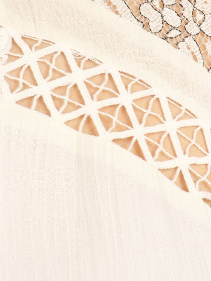 Semi Sheer Lace Swing Dress