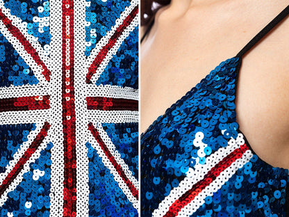 British Power Sequin UK Dress