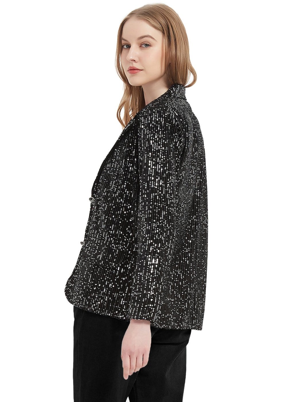 Chaqueta tipo blazer con lentejuelas brillantes