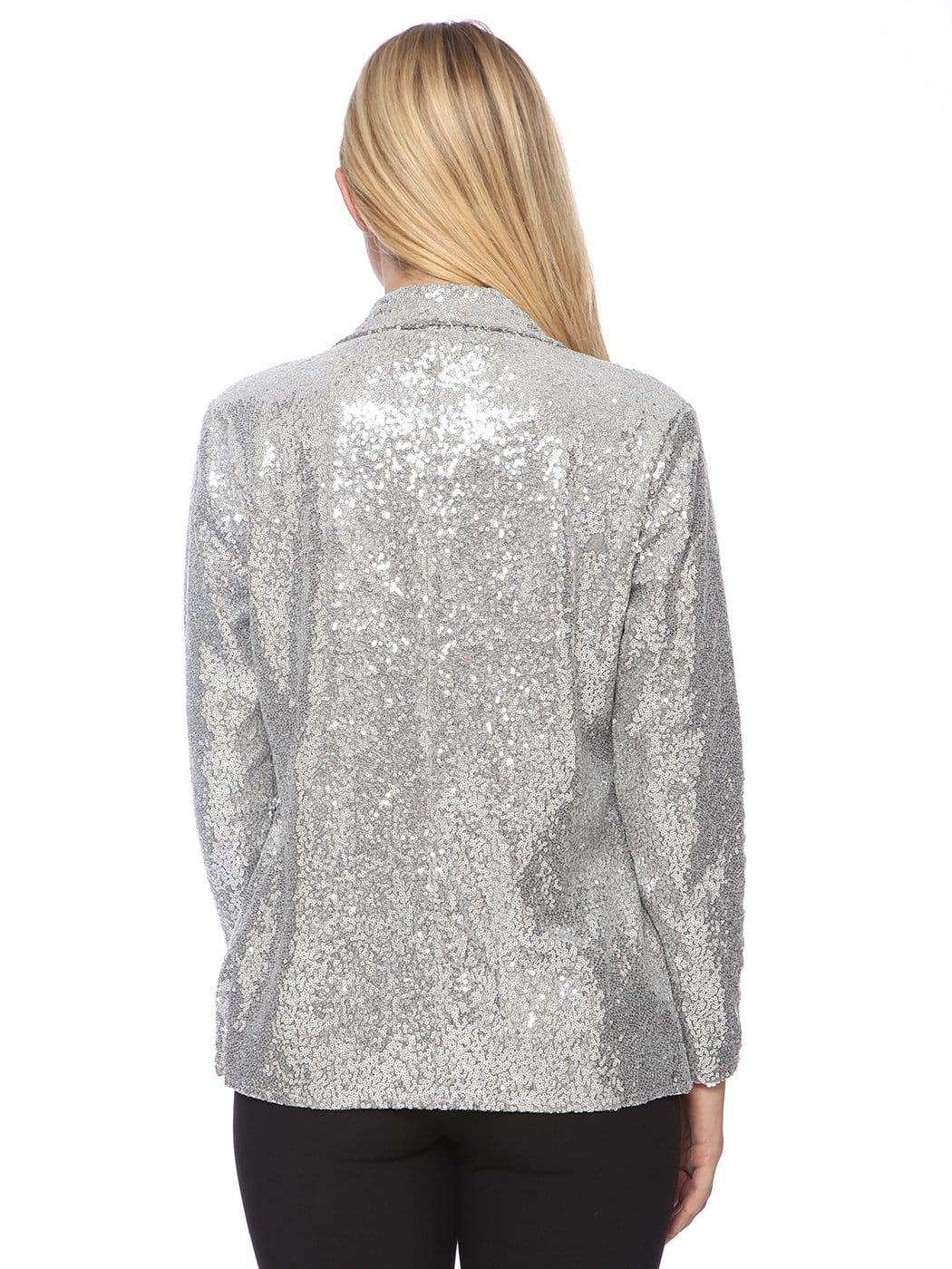Chaqueta tipo blazer con lentejuelas brillantes
