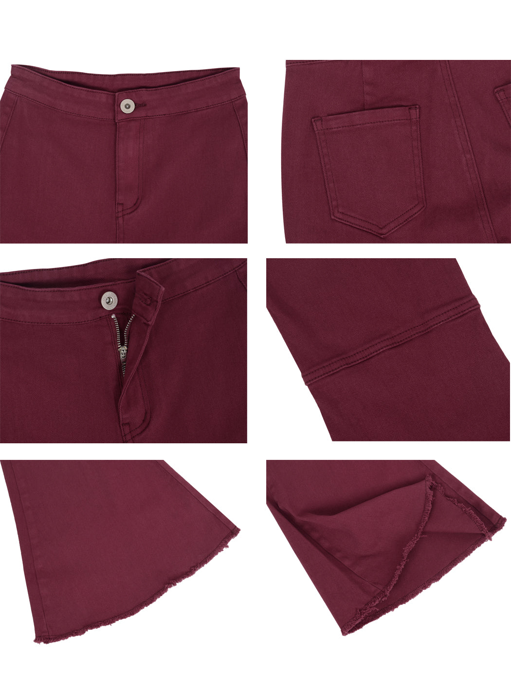 Pantalones vaqueros de cintura alta con campana