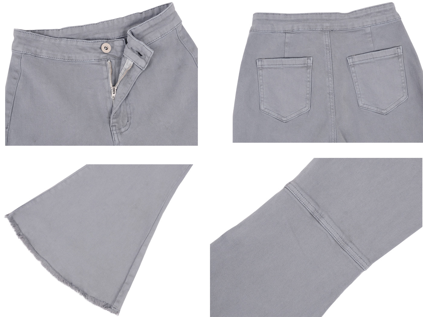 Pantalones vaqueros de cintura alta con campana