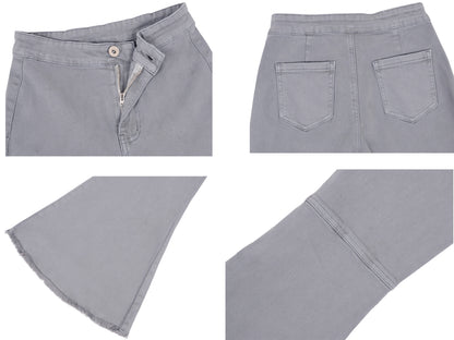 Pantalones vaqueros de cintura alta con campana