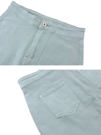 Pantalones vaqueros de cintura alta con campana