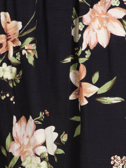 Casual Floral Off-The-Shoulder Maxi Dress