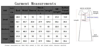 Long Short Sleeve Button-Down Maxi Dress