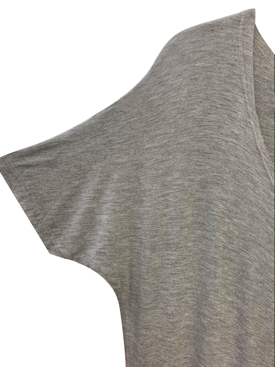 Long Short Sleeve Button-Down Maxi Dress