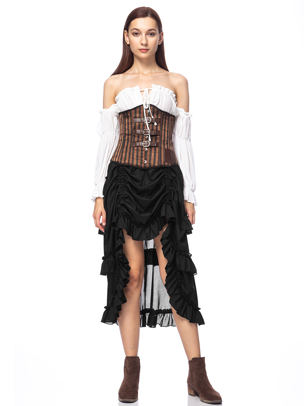 Falda pirata para disfraz de estilo steampunk victoriano