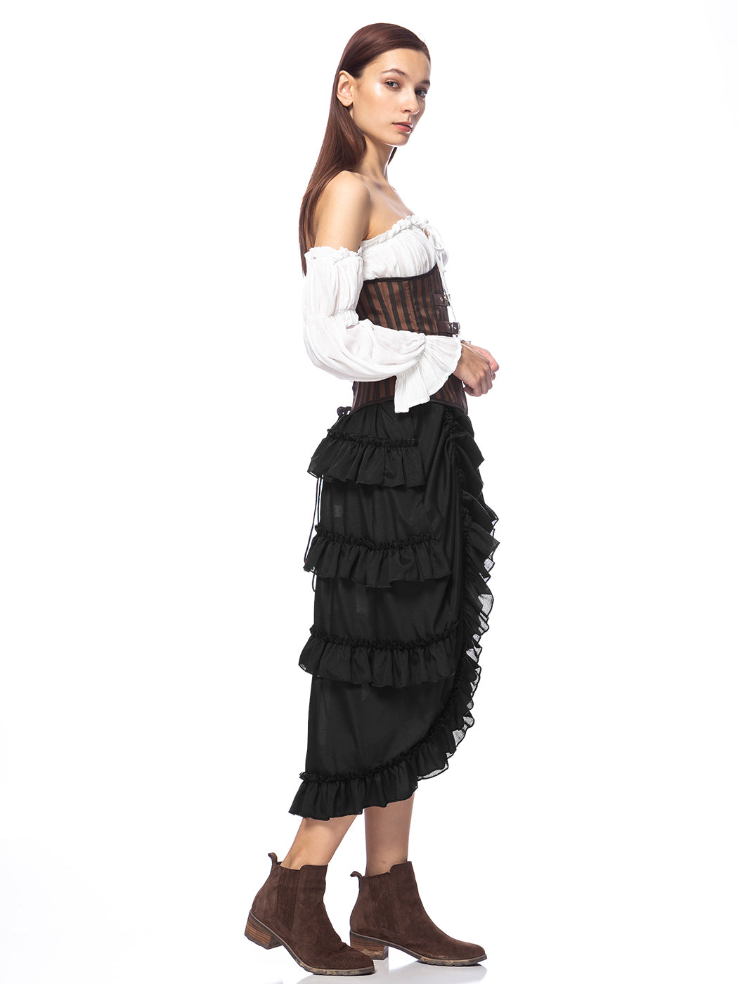 Falda pirata para disfraz de estilo steampunk victoriano